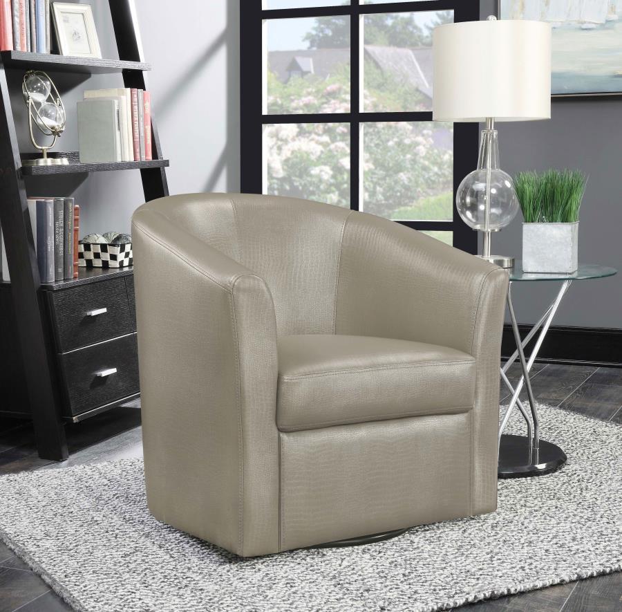 Turner - Upholstered Barrel Back Swivel Chair - Urban Living Furniture (Los Angeles, CA)