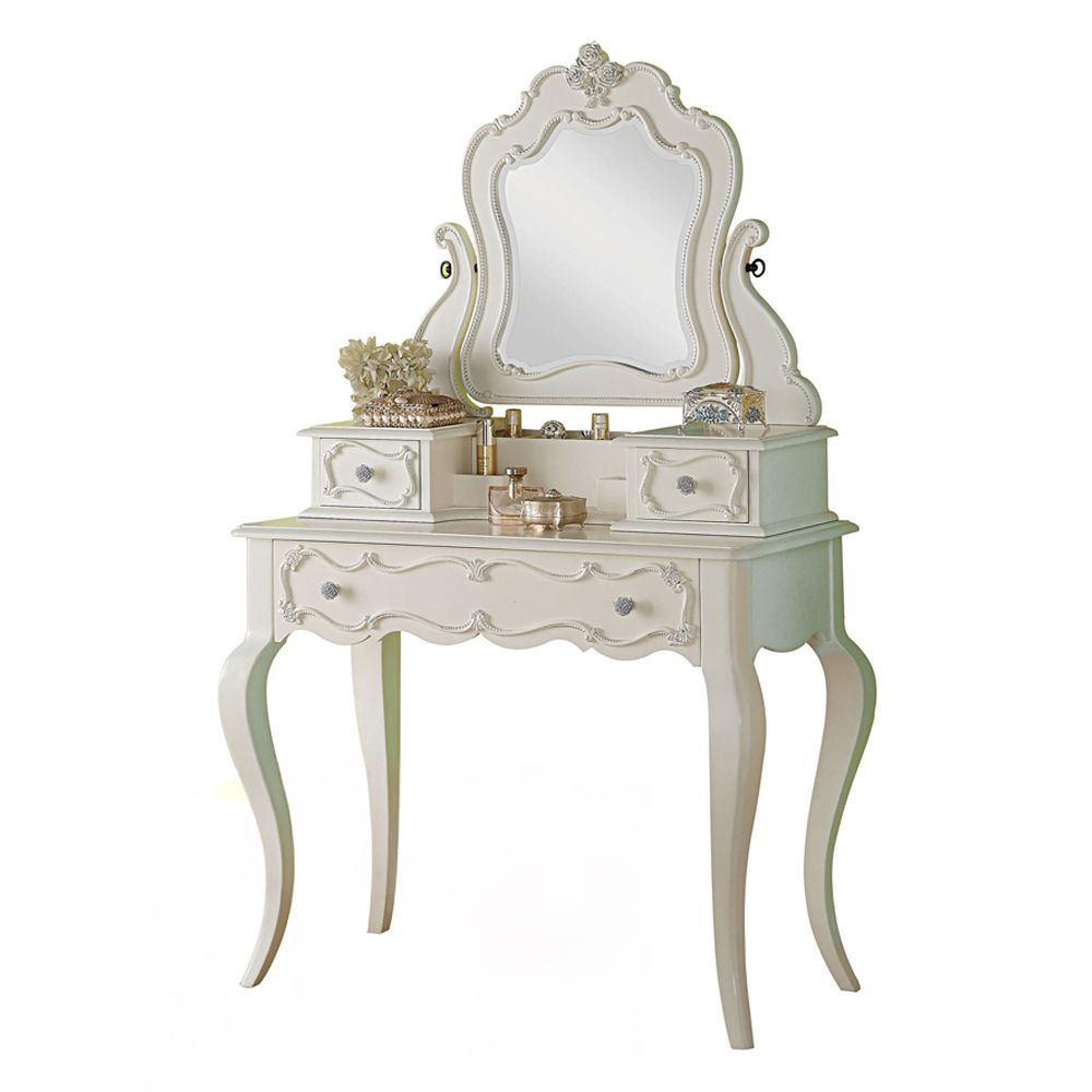 Edalene - Vanity Desk With Mirror - Pearl White - Urban Living Furniture (Los Angeles, CA)
