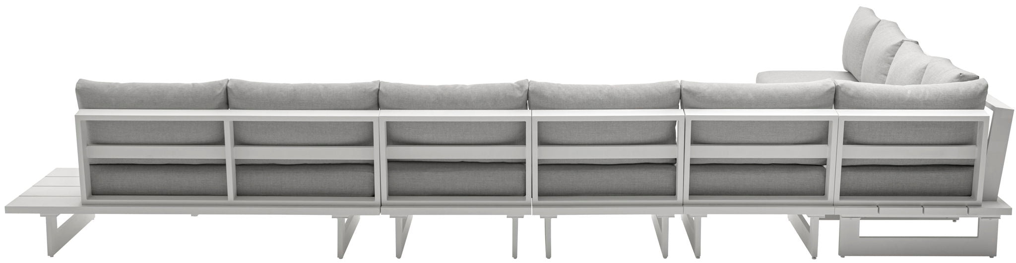 Maldives - 7 Piece Water Resistant Outdoor Patio Modular Sectional With White Base - Urban Living Furniture (Los Angeles, CA)