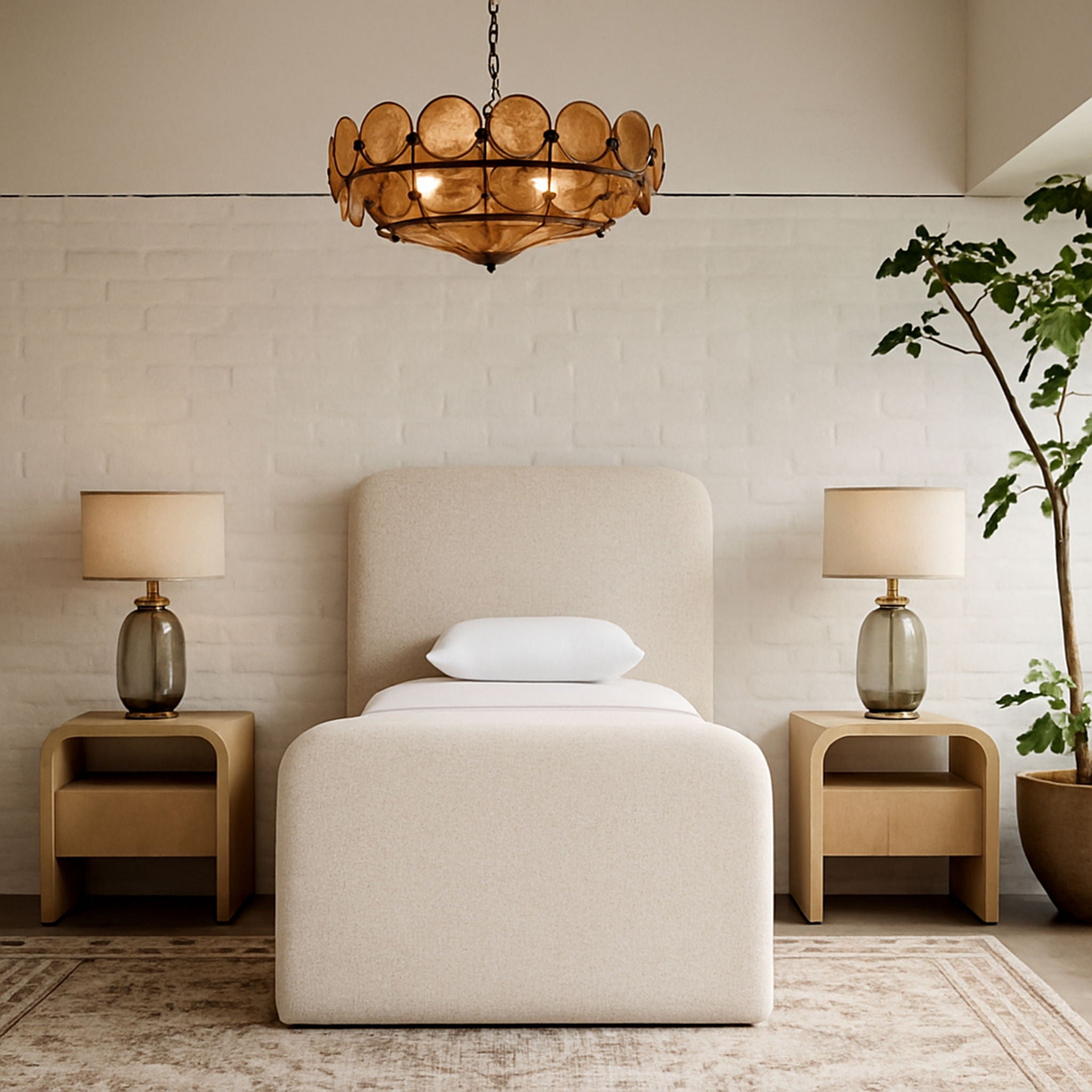 Fira - Linen Textured Fabric Upholstered Bed - Urban Living Furniture (Los Angeles, CA)