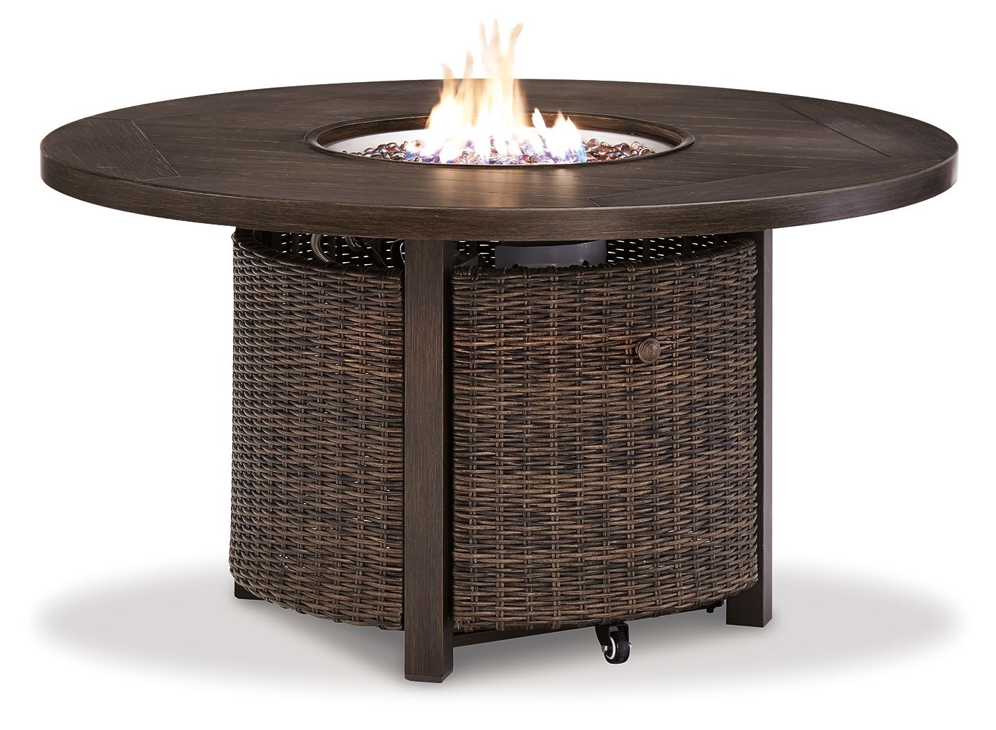 Paradise Trail - Round Fire Pit Table - Medium Brown - Urban Living Furniture (Los Angeles, CA)