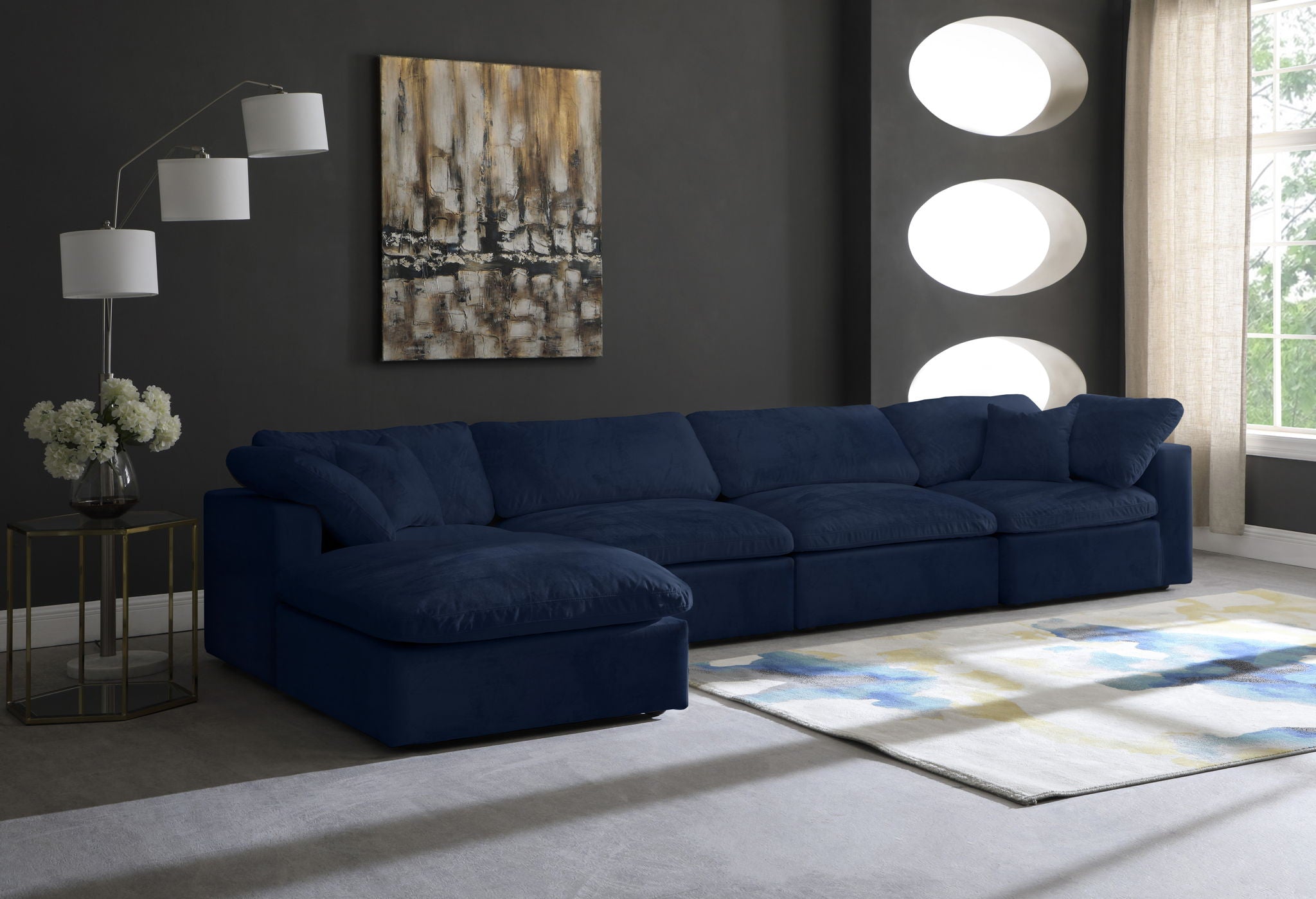 Cozy - 5 Piece Modular Sectional With Chaise - Urban Living Furniture (Los Angeles, CA)