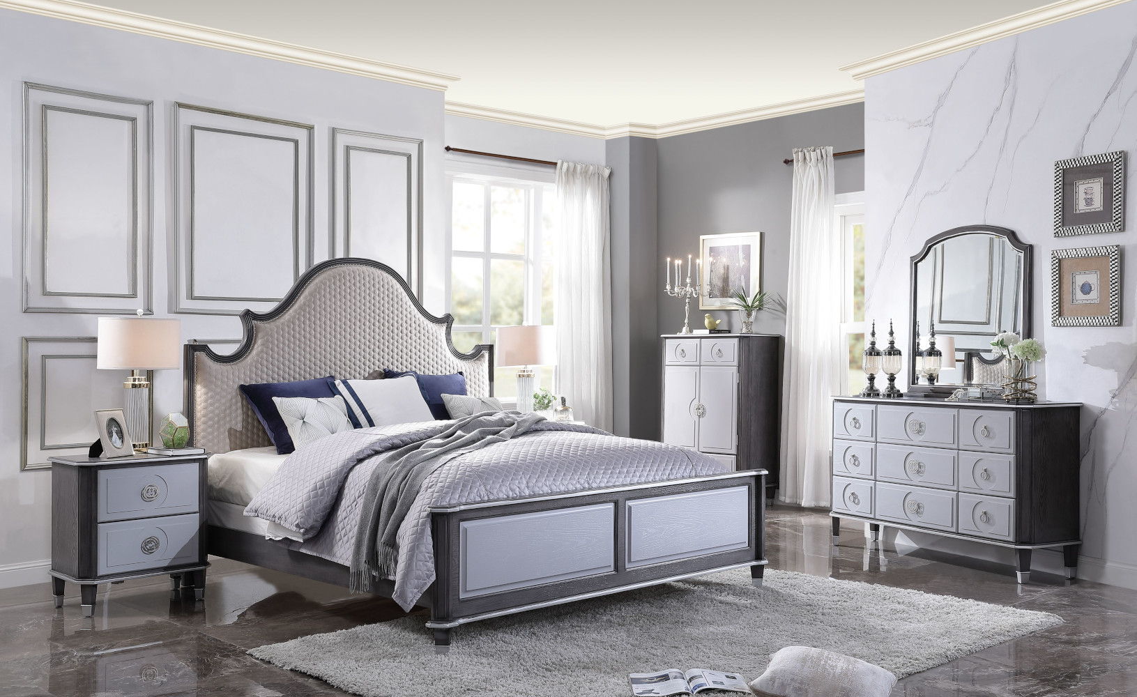 House Beatrice - Mirror - Charcoal - Urban Living Furniture (Los Angeles, CA)