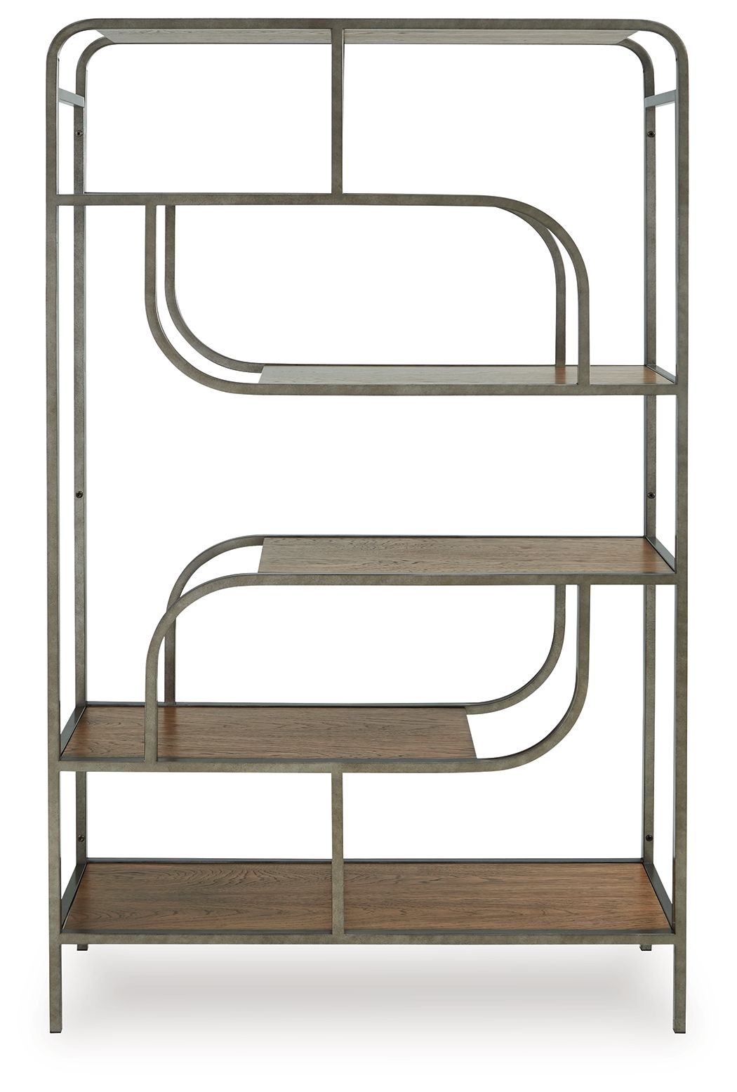 Jaddon - Brown / Antique Silver - Bookcase - Urban Living Furniture (Los Angeles, CA)