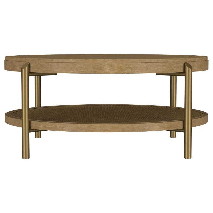 Arini - Round Coffee Table With Storage Shelf - Urban Living Furniture (Los Angeles, CA)