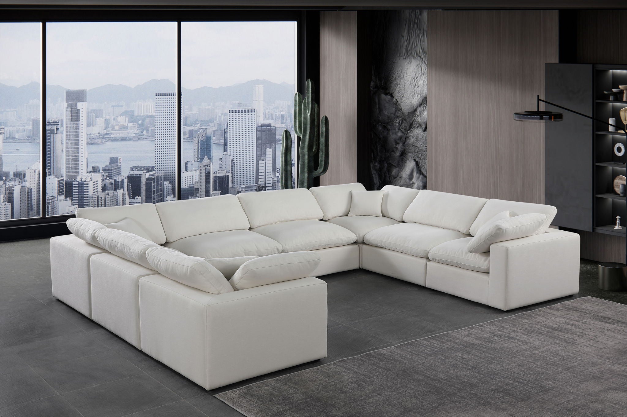 Comfy - 8 Piece Linen Modular Sectional - Urban Living Furniture (Los Angeles, CA)