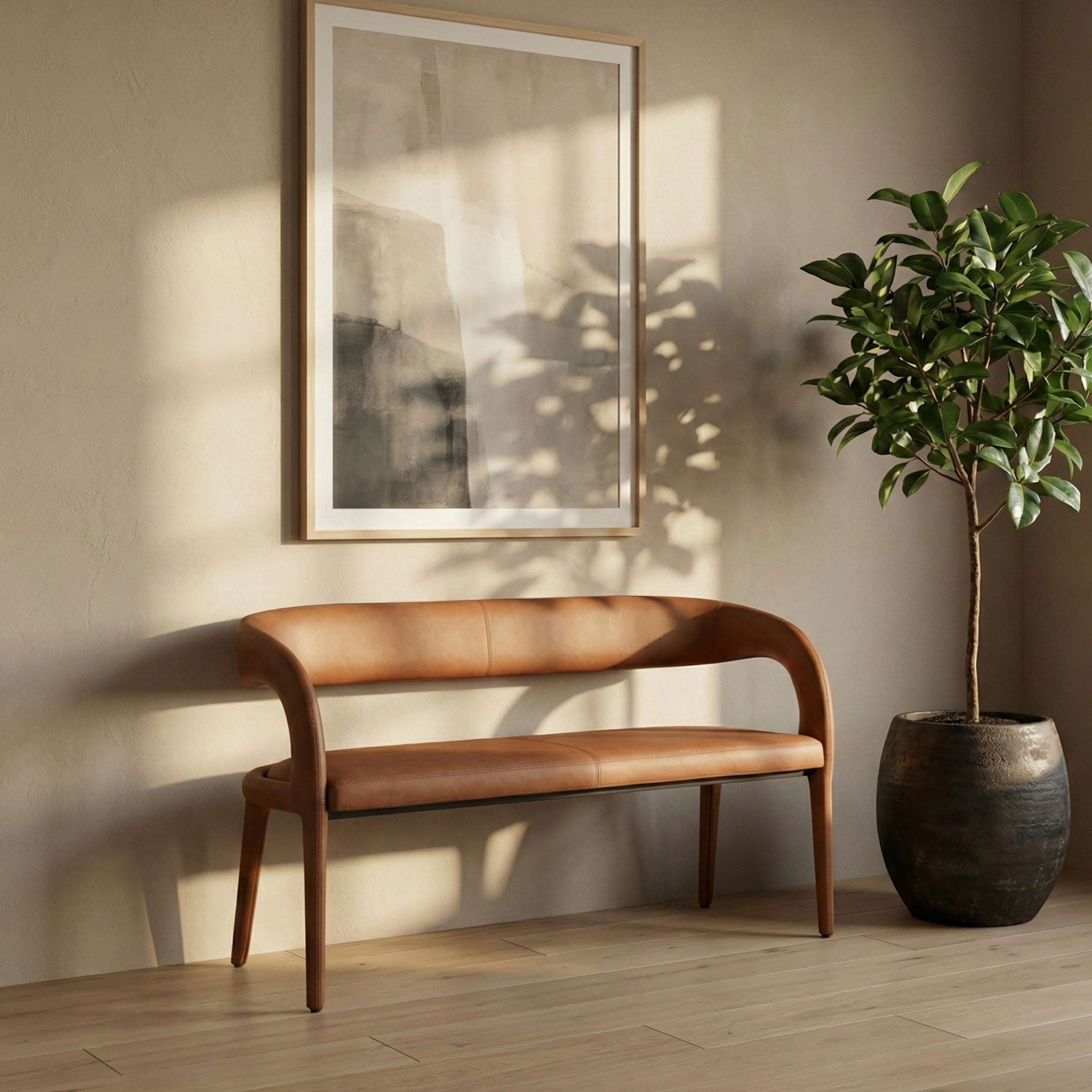Sylvester - Bench - Cognac - Urban Living Furniture (Los Angeles, CA)