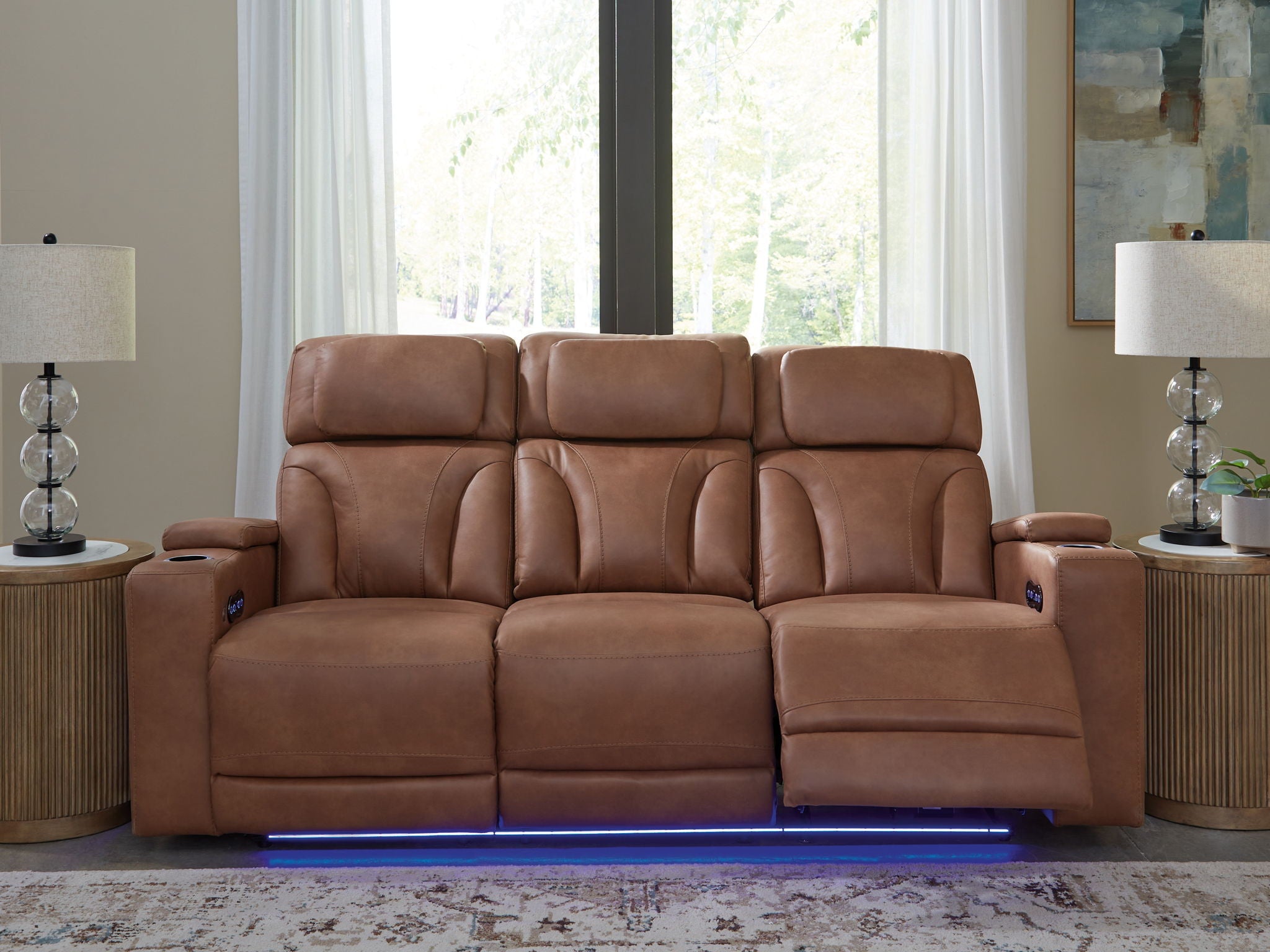 Clean-Slate - Caramel - Power Reclining Sofa / Adj Headrest - Urban Living Furniture (Los Angeles, CA)