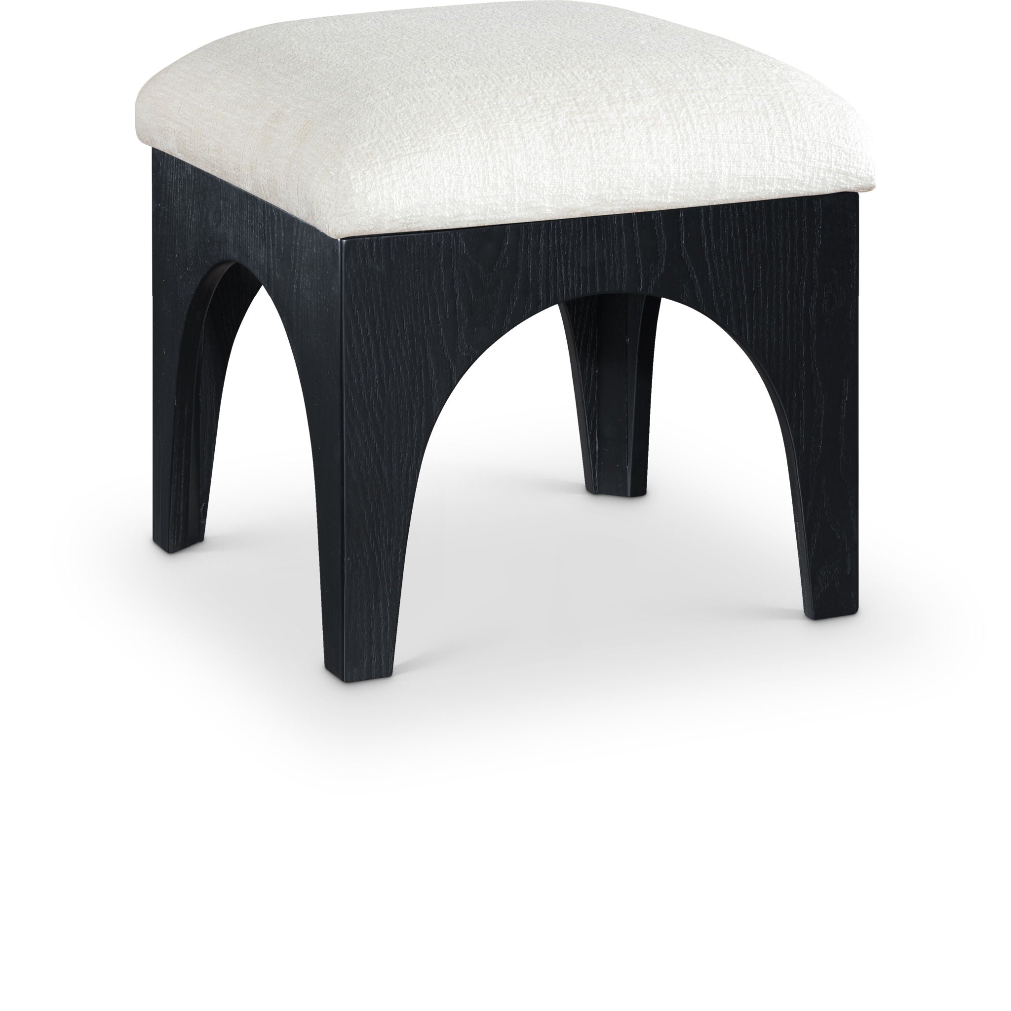 Lawson - Chenille Fabric Ottoman - Black Base - Urban Living Furniture (Los Angeles, CA)