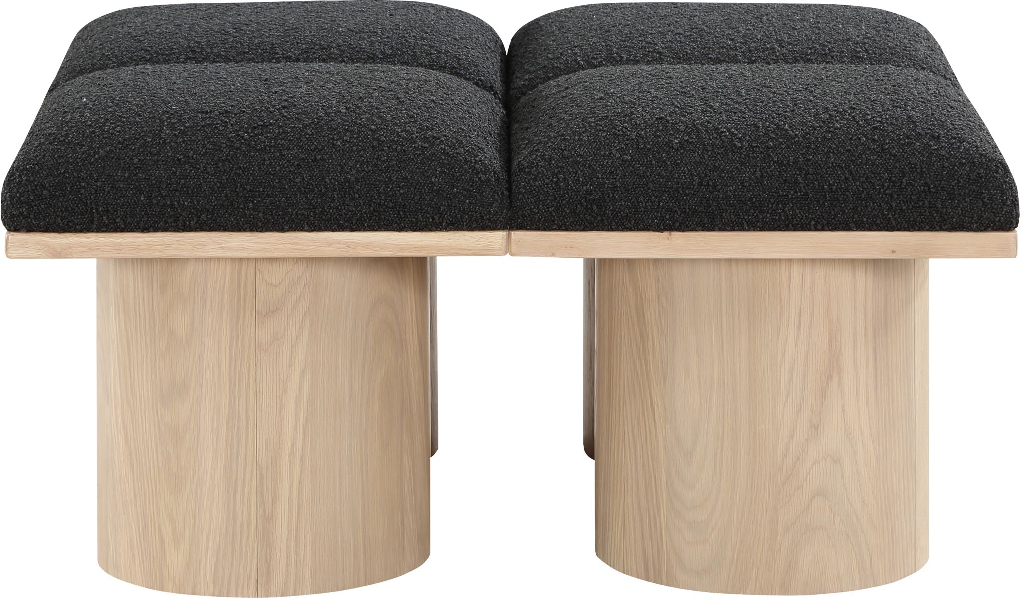 Pavilion - 4 Piece Modular Bench With Natural Base - Urban Living Furniture (Los Angeles, CA)