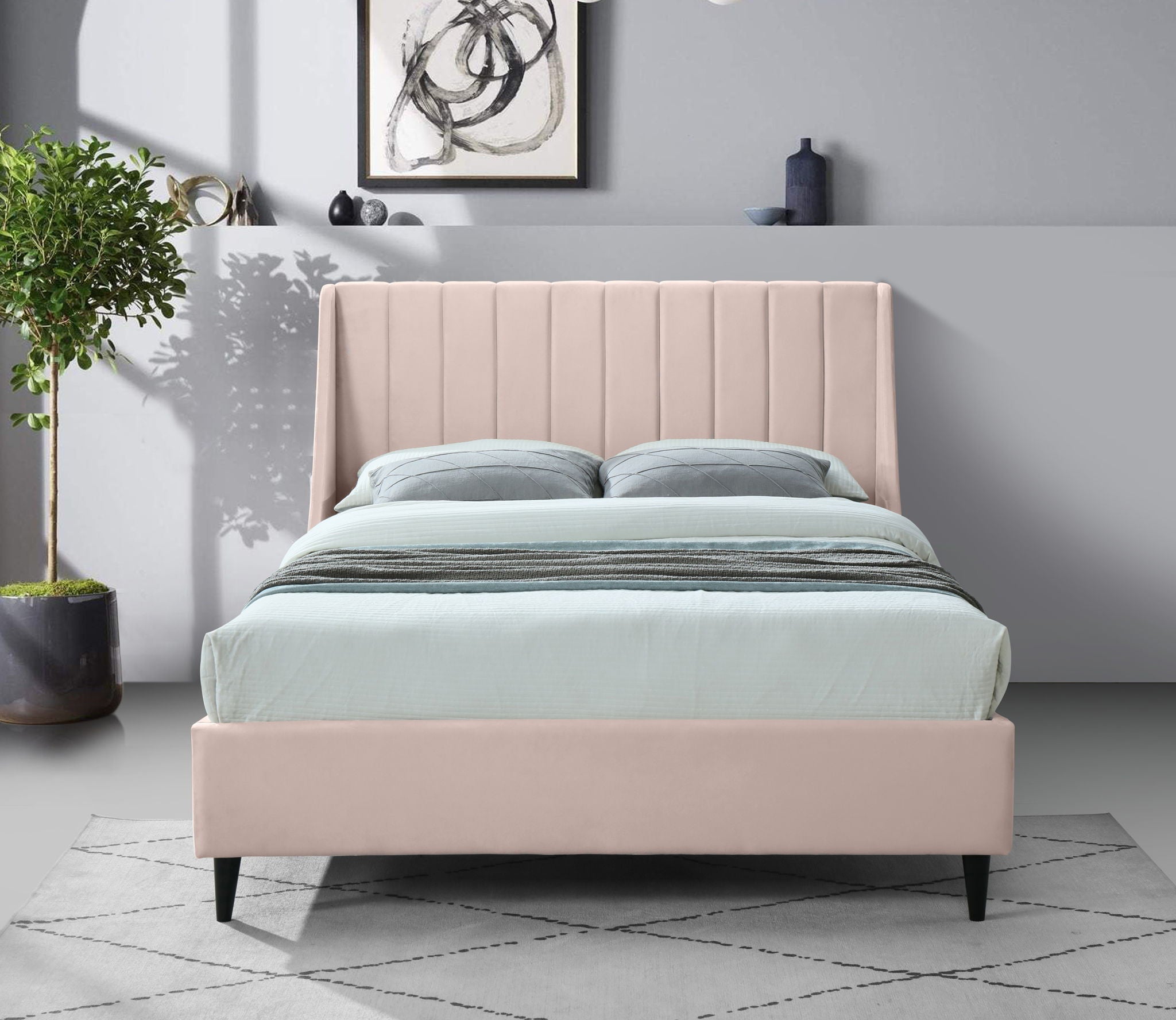 Eva - Velvet Bed - Urban Living Furniture (Los Angeles, CA)