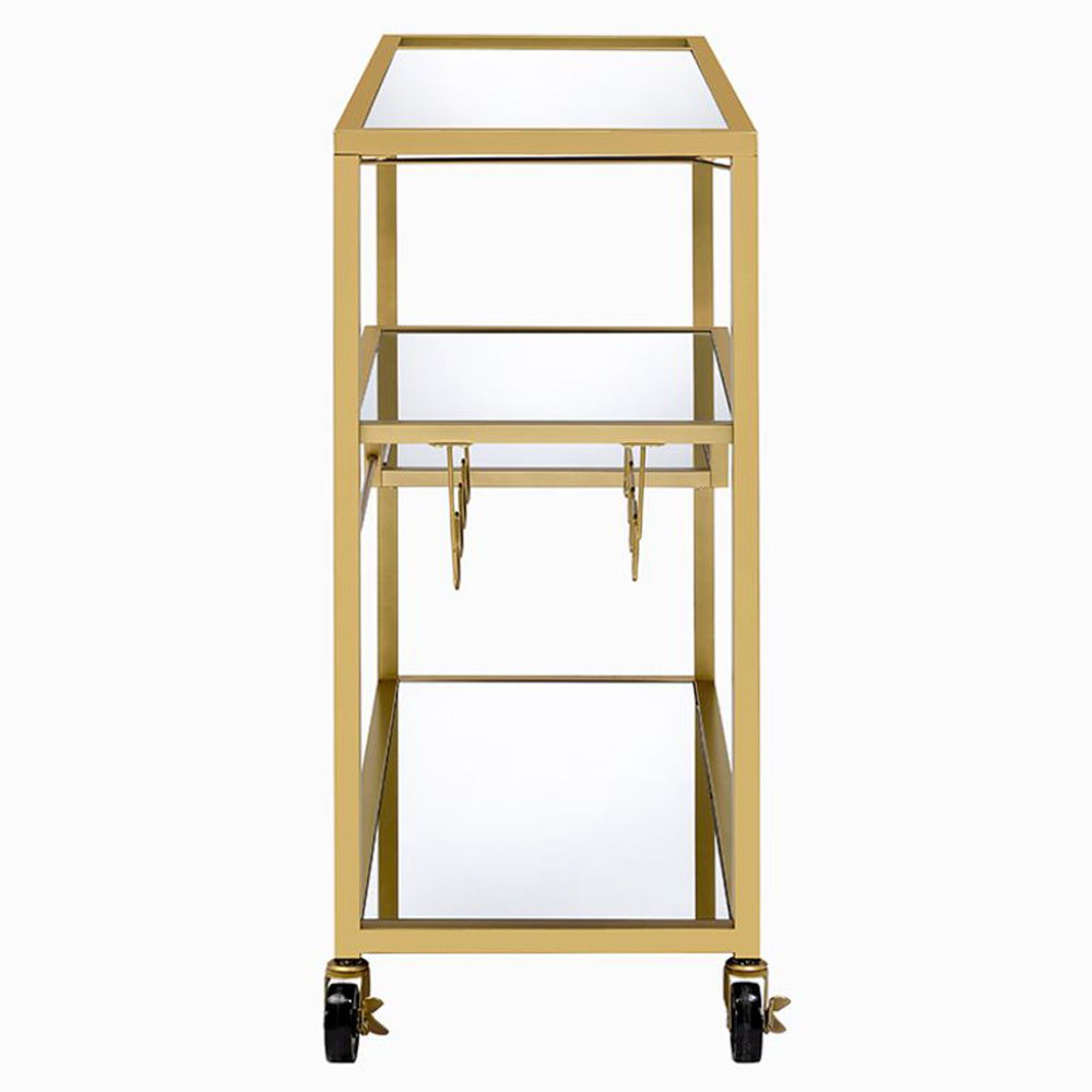 Adamsen - Serving Cart - Mirrored & Champagne - Urban Living Furniture (Los Angeles, CA)
