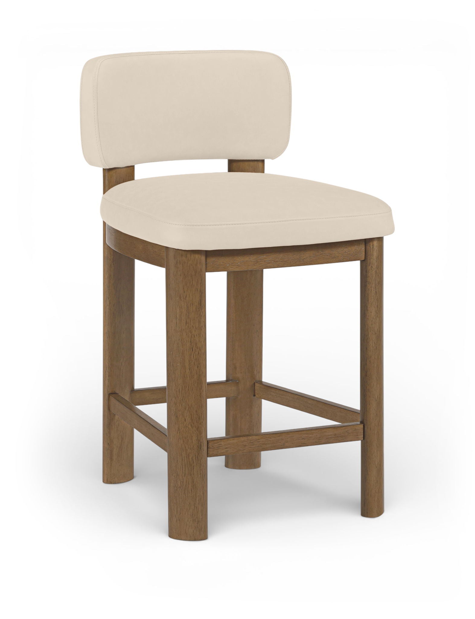 Paloma - Faux Leather Upholstered Counter Stool (Set of 2) - Brown Frame - Urban Living Furniture (Los Angeles, CA)