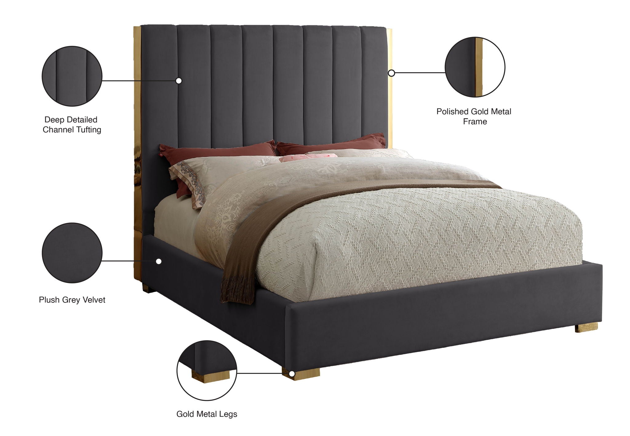 Becca - Bed - Urban Living Furniture (Los Angeles, CA)