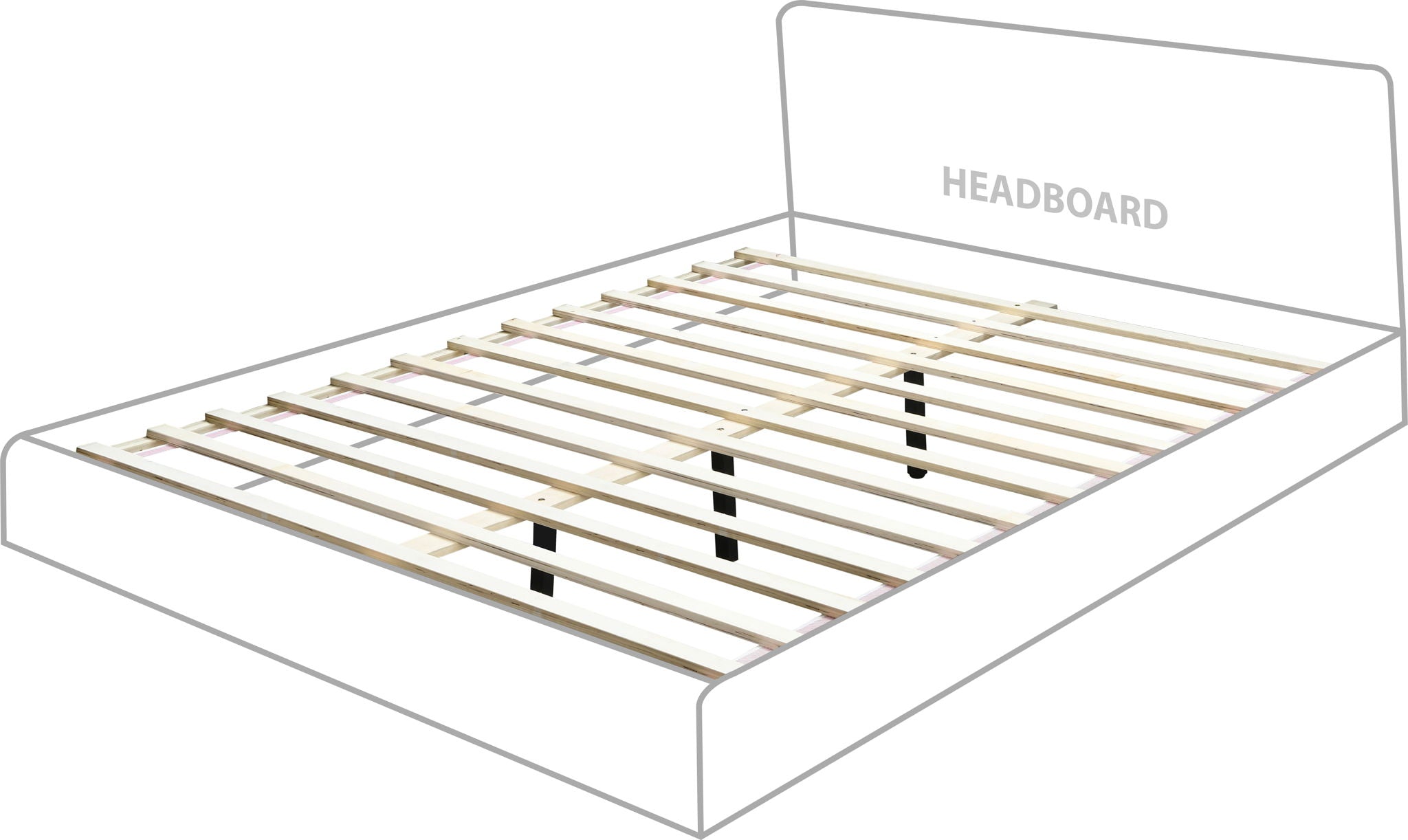 Vaughn - Chenille Bed With Black Base - Urban Living Furniture (Los Angeles, CA)