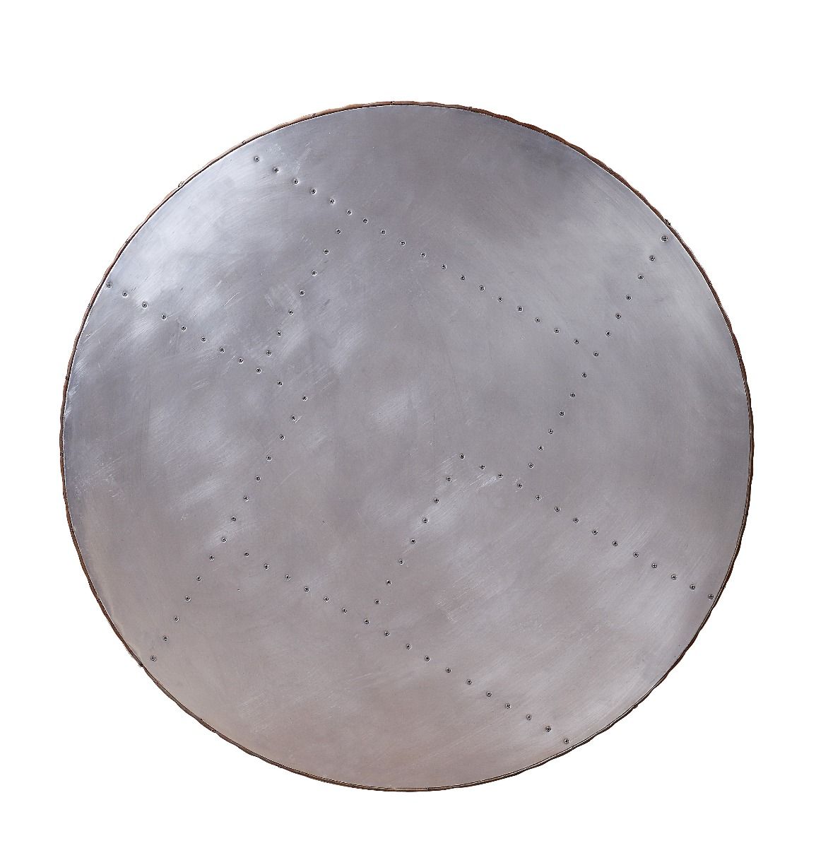 Tamas - 16" Coffee Table - Aluminum & Cocoa Top Grain Leather - Urban Living Furniture (Los Angeles, CA)