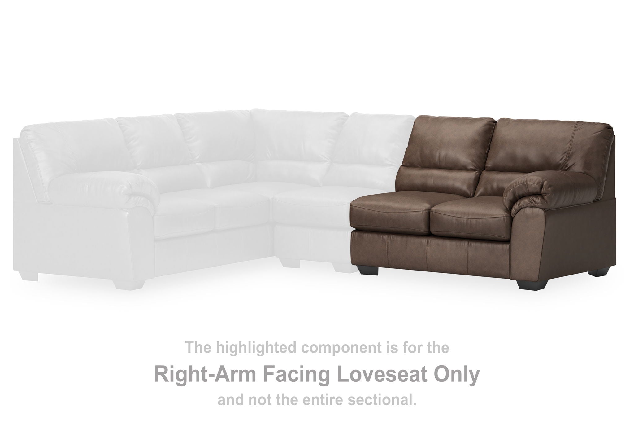 WillowBend - RAF Loveseat - Umber - Urban Living Furniture (Los Angeles, CA)