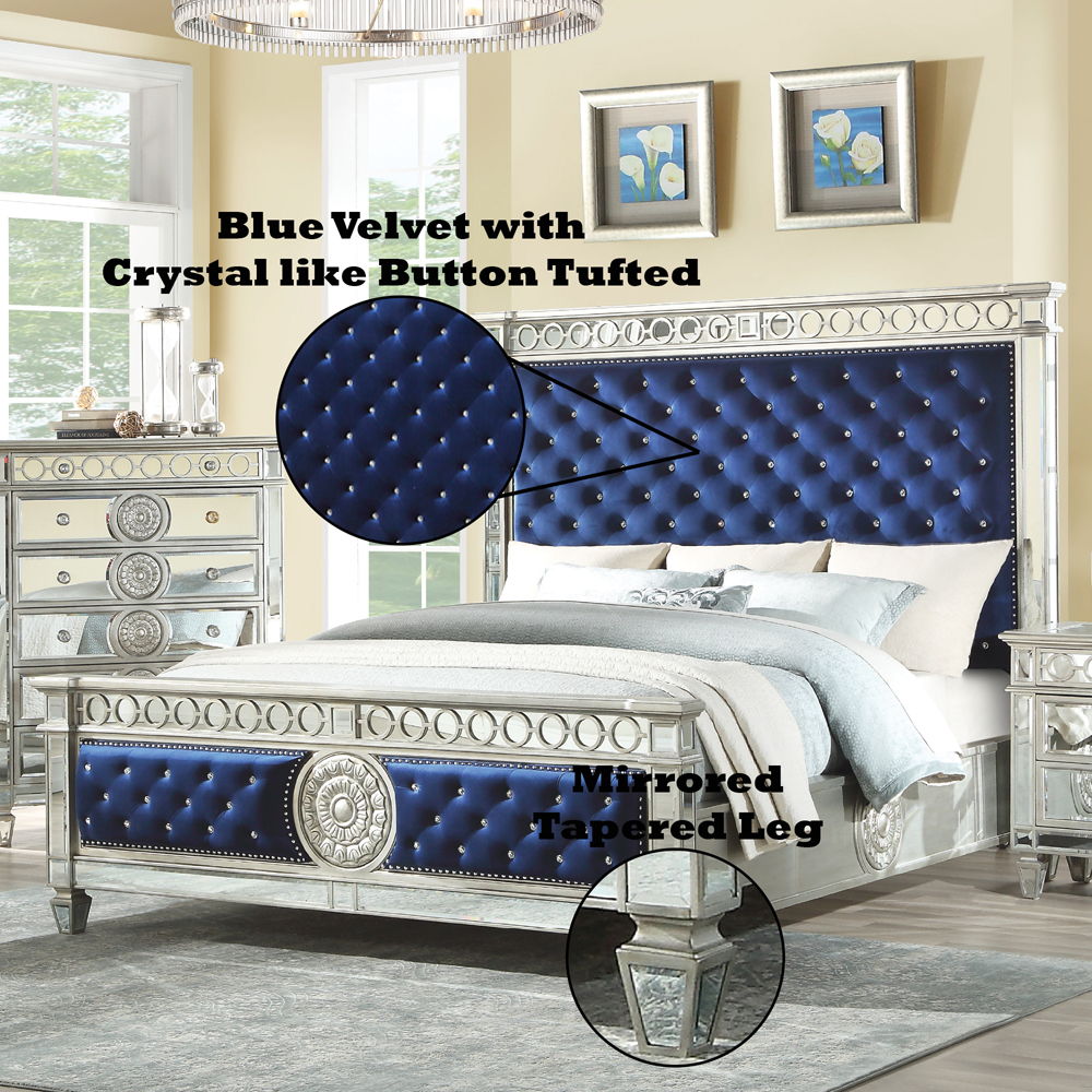 Varian - Glam - Bed - Urban Living Furniture (Los Angeles, CA)