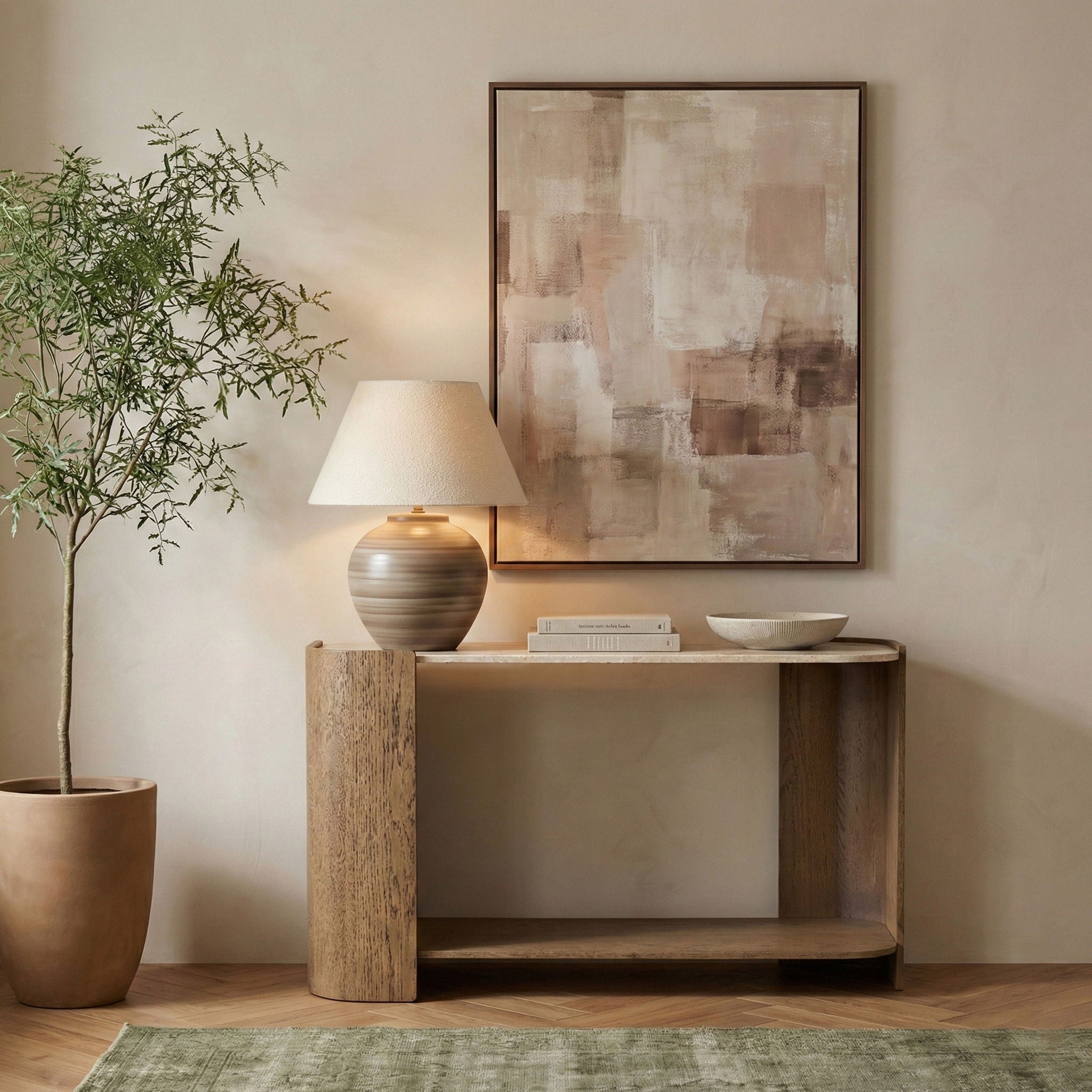 Calabria - Marble And Oak Wood Table - Urban Living Furniture (Los Angeles, CA)