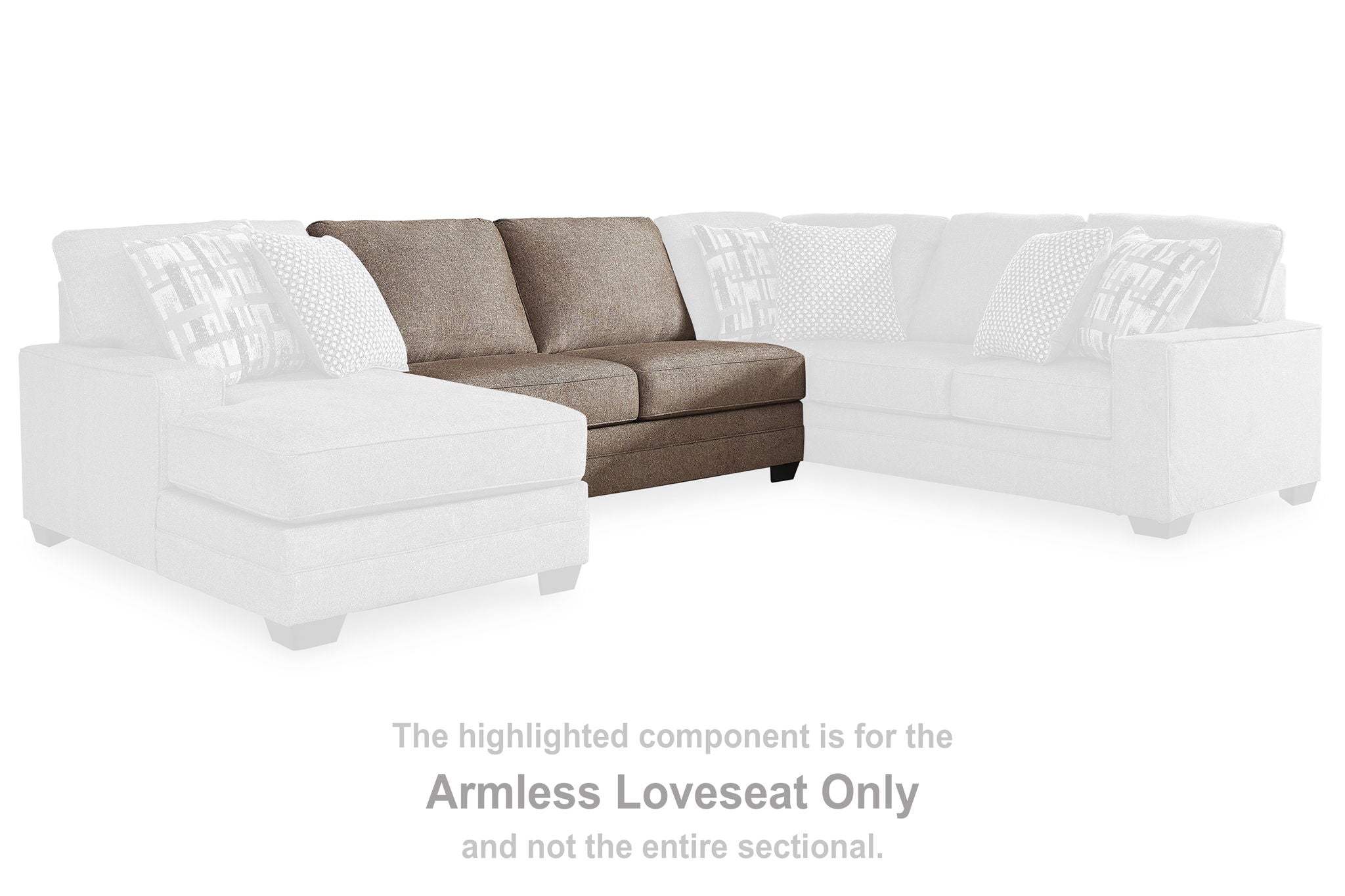 Cannonbrook - Nutmeg - Armless Loveseat - Urban Living Furniture (Los Angeles, CA)