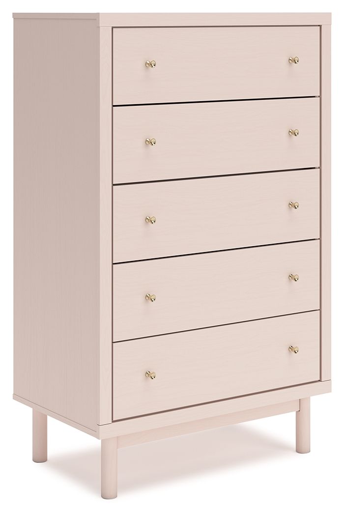 Wistenpine - Blush - Five Drawer Chest - Urban Living Furniture (Los Angeles, CA)