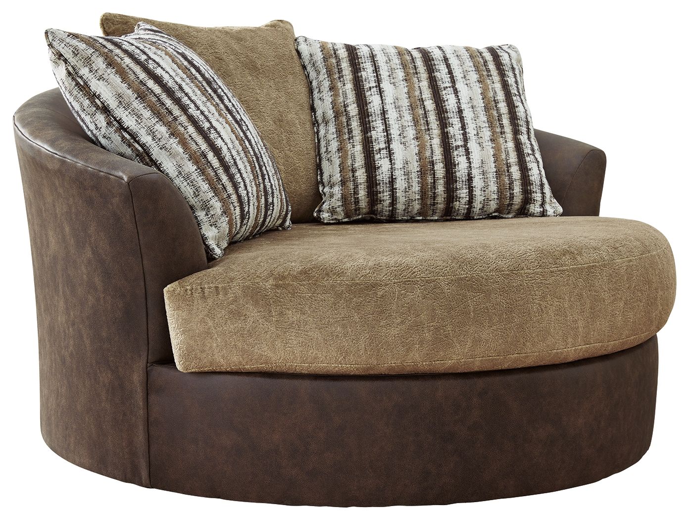 Alesbury - Chocolate - Oversized Swivel Accent Chair - Urban Living Furniture (Los Angeles, CA)
