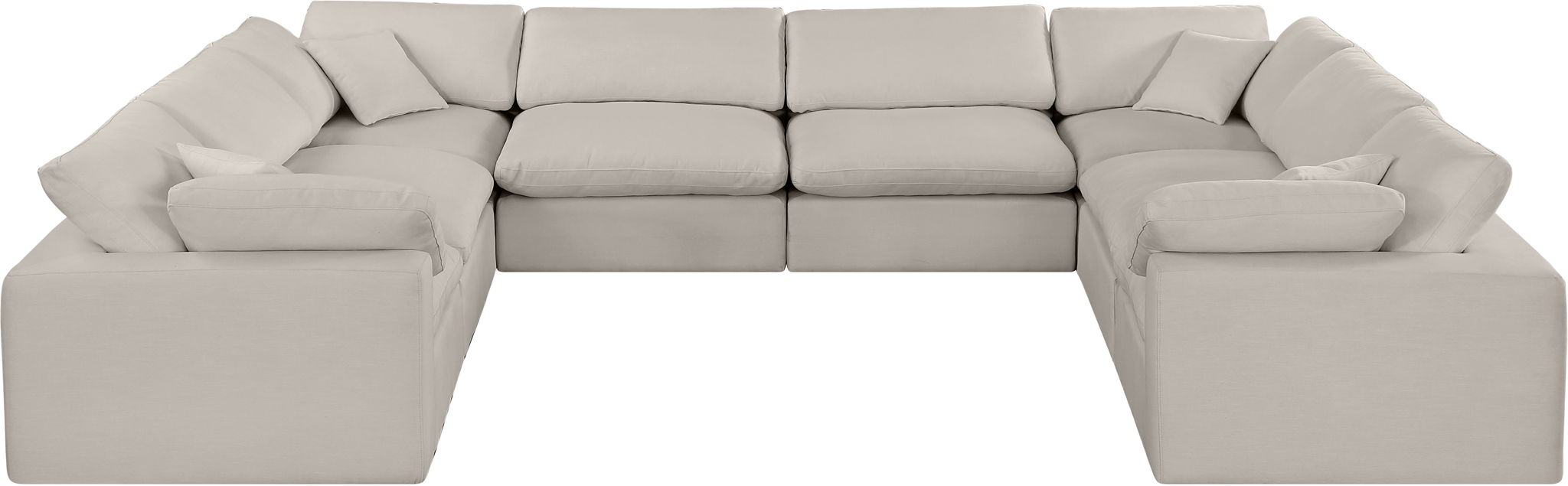 Comfy - 8 Piece Linen Modular Sectional - Urban Living Furniture (Los Angeles, CA)