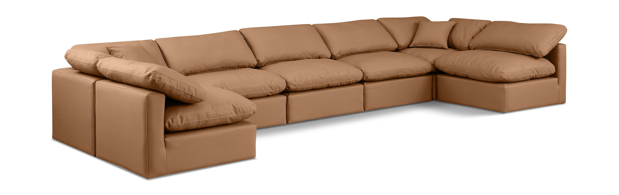 Indulge - Faux Leather 7 Piece Modular U-Shaped Sectional - Urban Living Furniture (Los Angeles, CA)