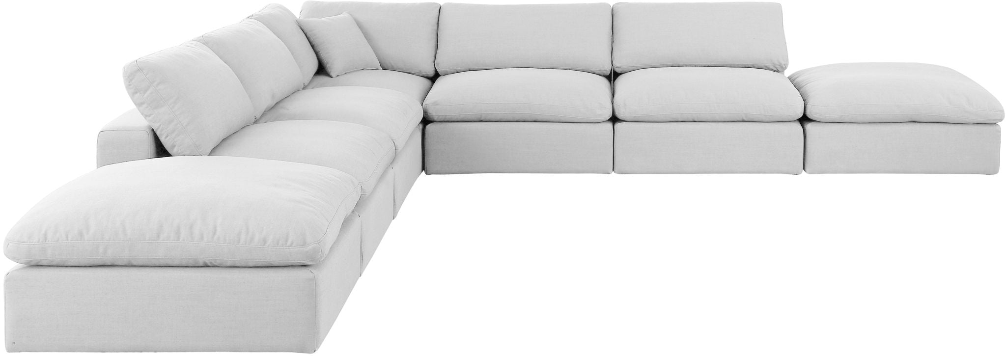 Comfy - 7 Piece Linen Modular Corner Sectional - Urban Living Furniture (Los Angeles, CA)