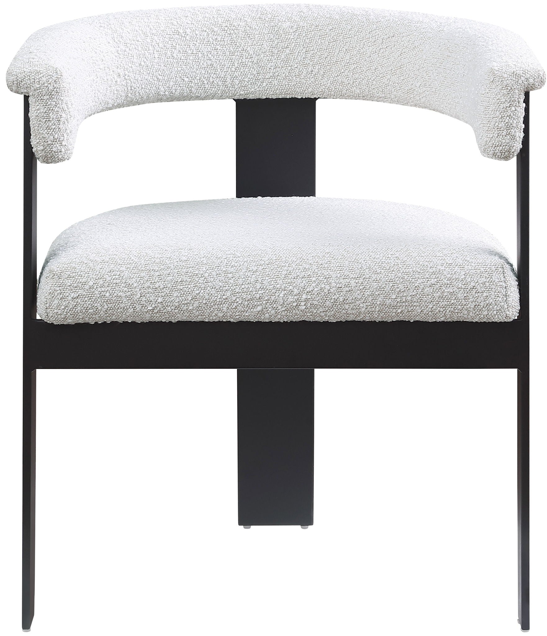 Romeo - Boucle Dining Chair With Black Base (Set of 2) - Urban Living Furniture (Los Angeles, CA)