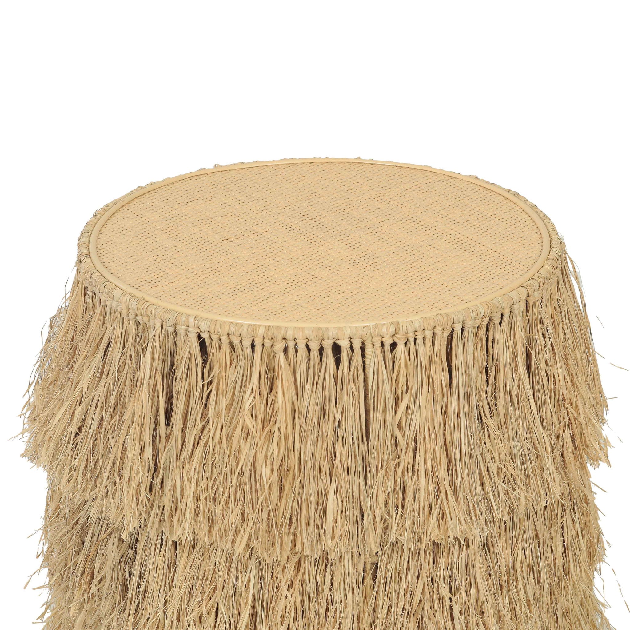Luau - Rattan Round End Table - Natural - Urban Living Furniture (Los Angeles, CA)