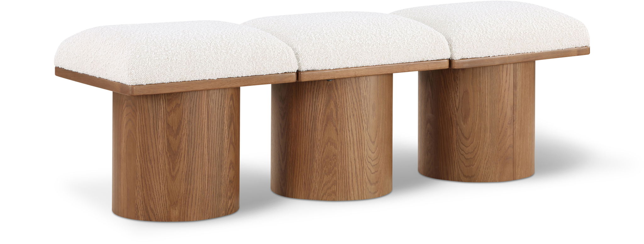 Pavilion - 3 Piece Modular Bench With Brown Base - Urban Living Furniture (Los Angeles, CA)