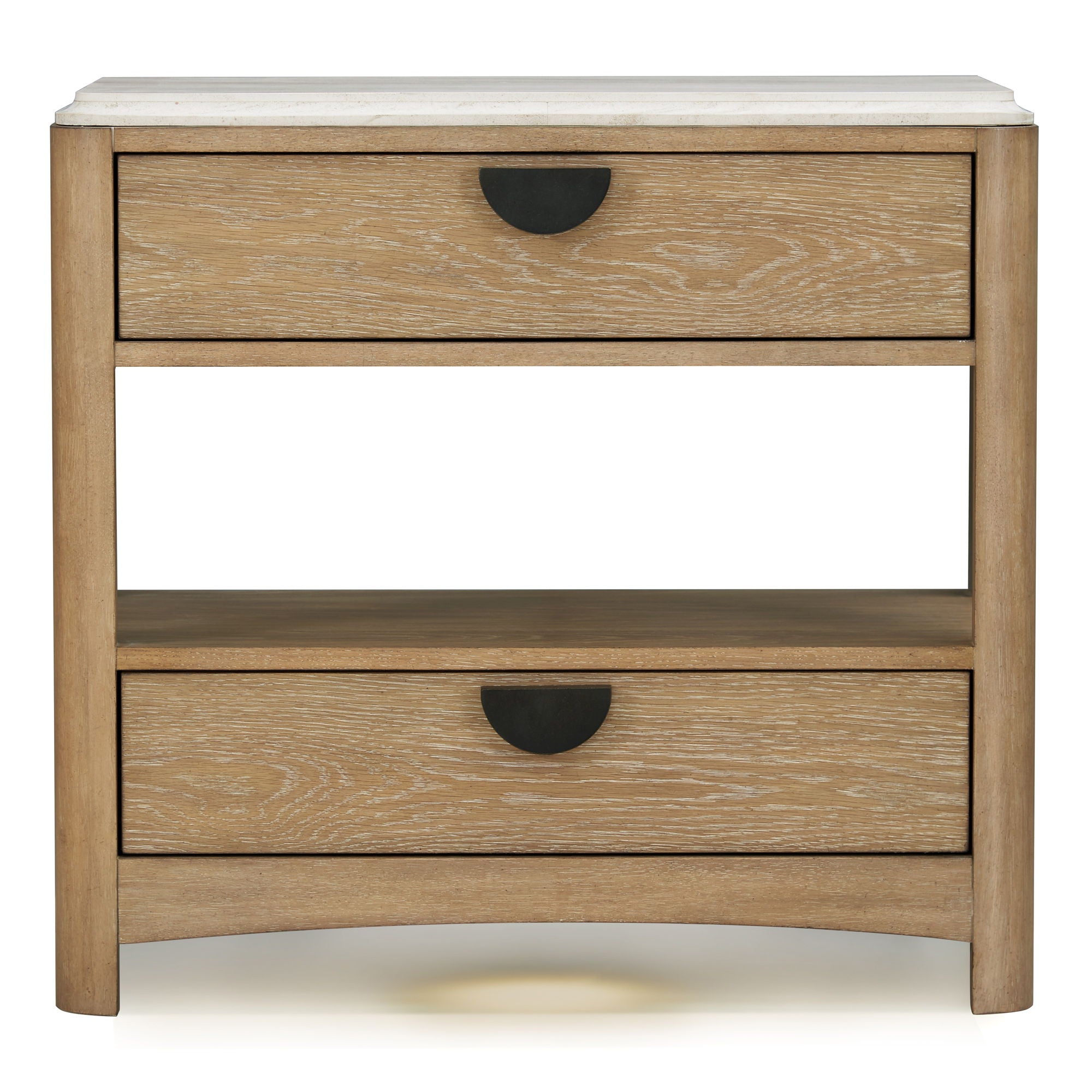 Escape - Bedroom 2 Drawer Nightstand - Glazed Natural Oak - Urban Living Furniture (Los Angeles, CA)