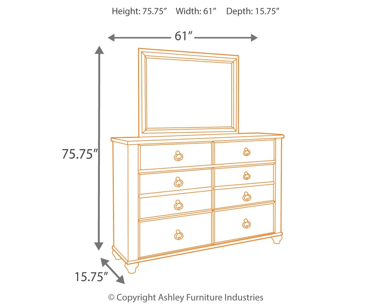 Willowton - Dresser - Urban Living Furniture (Los Angeles, CA)