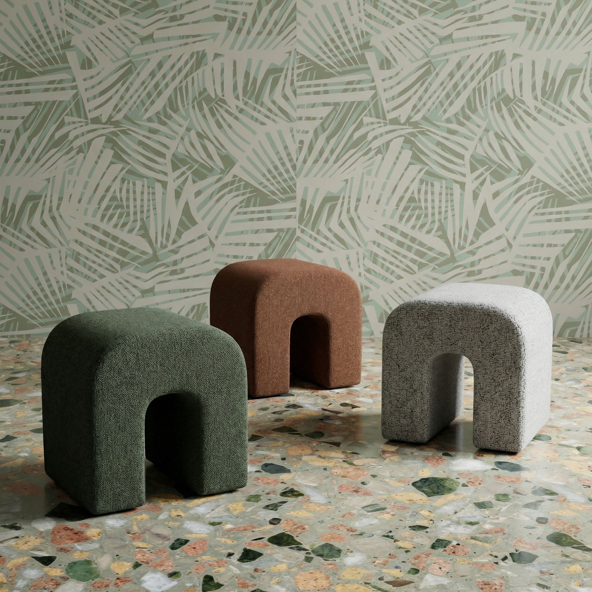 Desi - Woven Fabric Ottoman - Urban Living Furniture (Los Angeles, CA)
