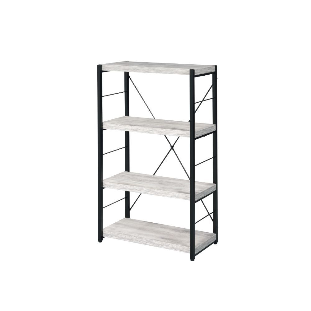 Jurgen - Bookshelf - Antique White & Black - Urban Living Furniture (Los Angeles, CA)