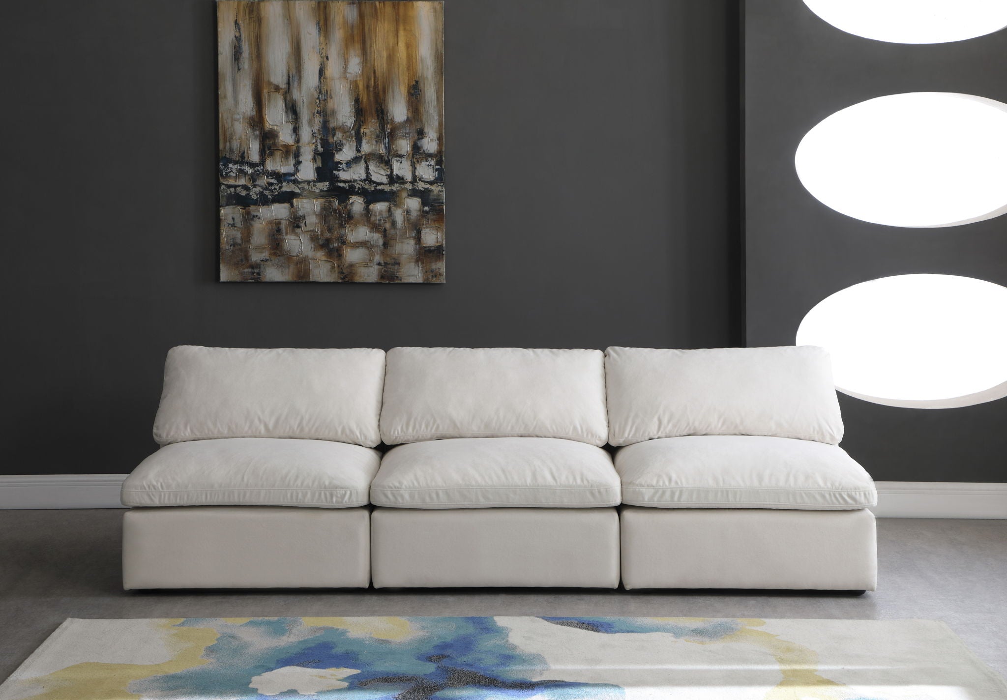 Plush - Modular Armless 3 Seat Sofa - Urban Living Furniture (Los Angeles, CA)