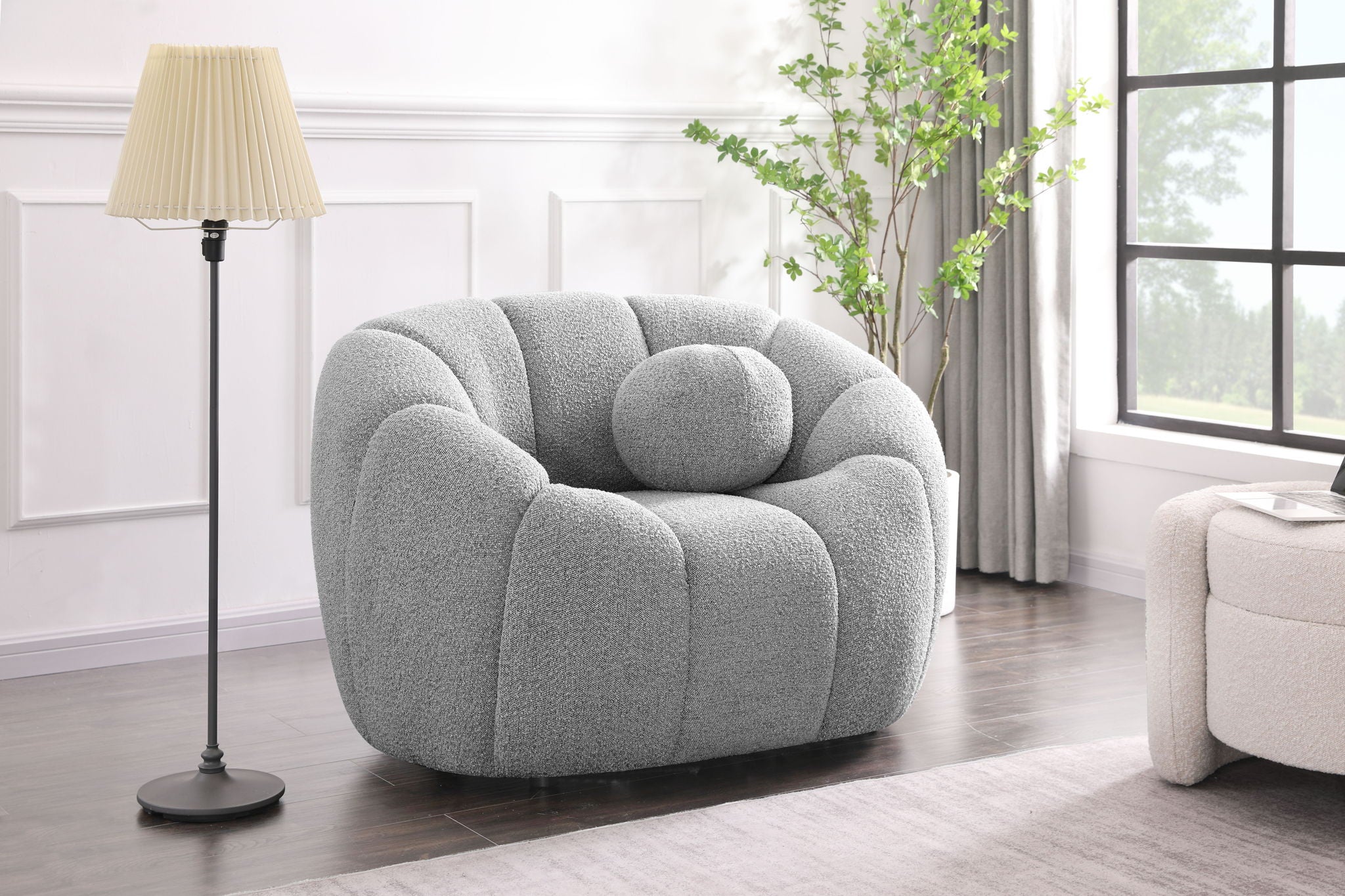 Elijah - Boucle Chair - Urban Living Furniture (Los Angeles, CA)