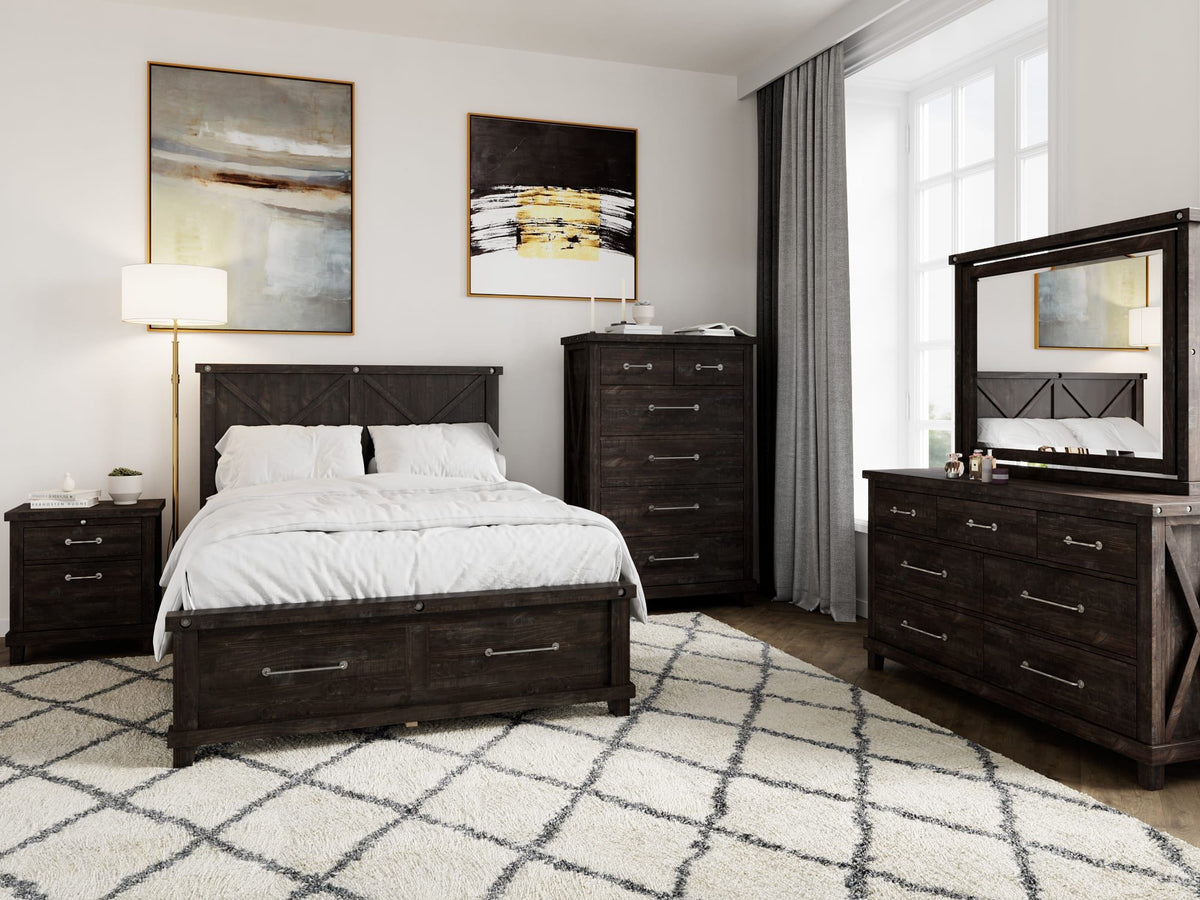 Yosemite - Solid Wood Nightstand - Cafe