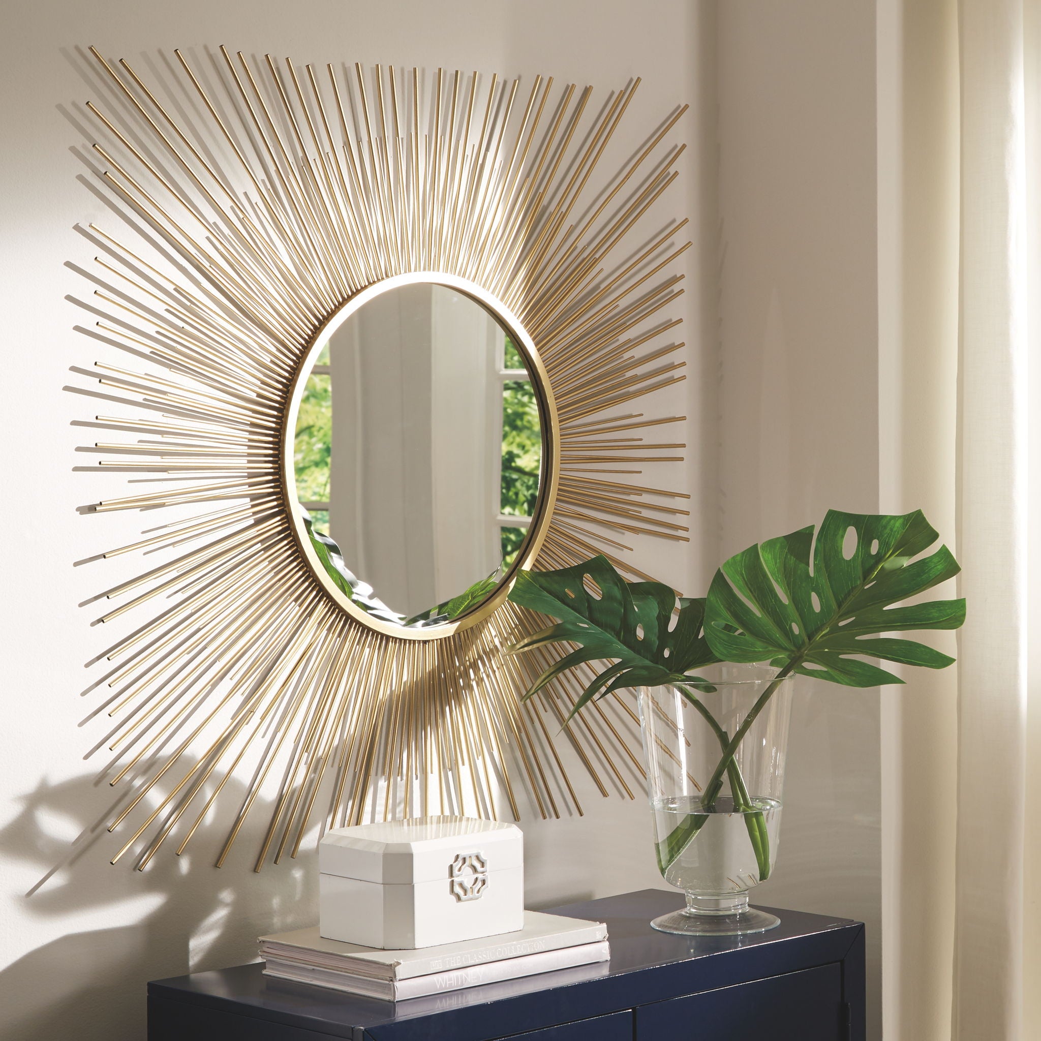 Elspeth - Gold Finish - Accent Mirror - Urban Living Furniture (Los Angeles, CA)