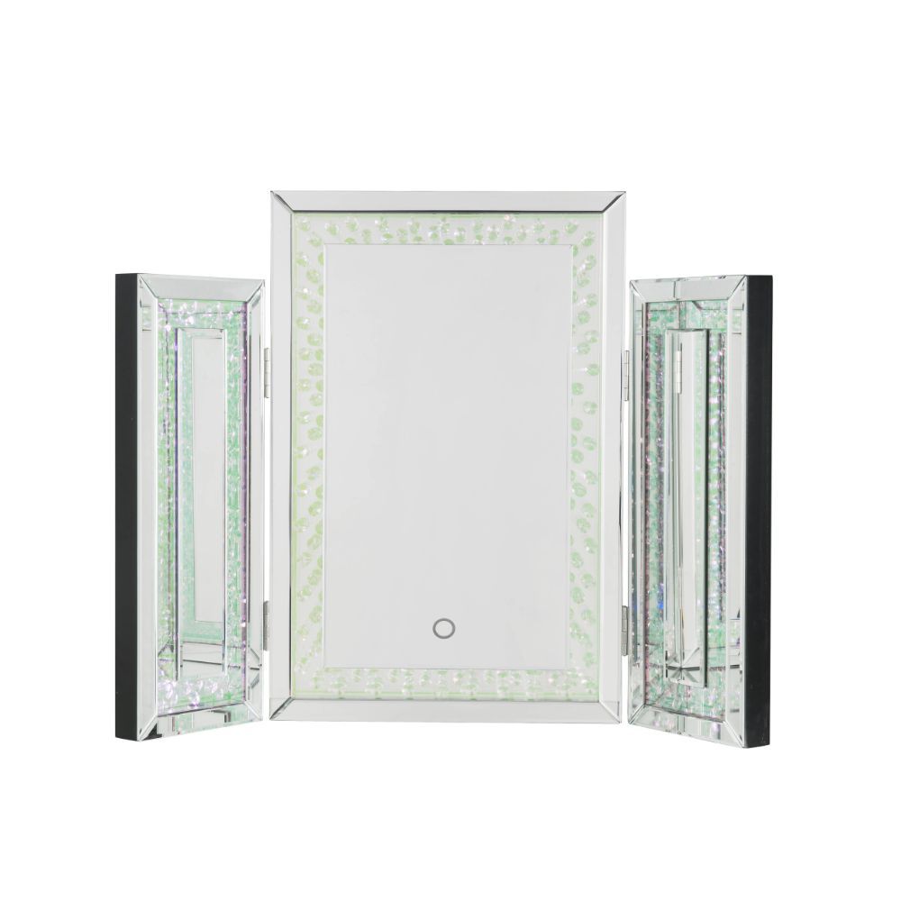 Nysa - Accent Mirror With LED - Mirrored & Faux Crystals - Urban Living Furniture (Los Angeles, CA)