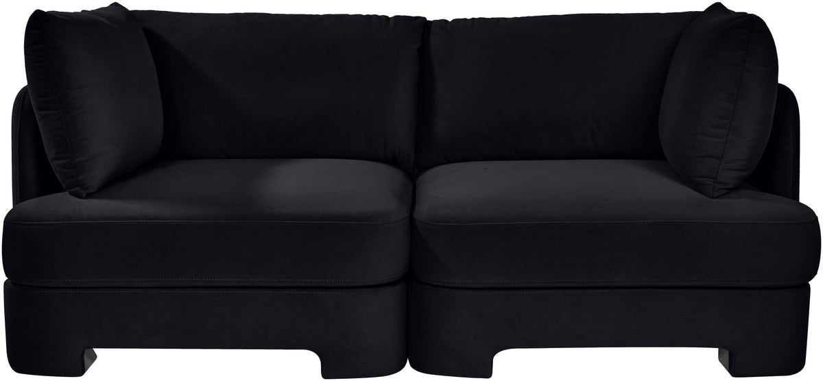 Hammond - Velvet Performance Fabric Upholstered 2 Piece Loveseat