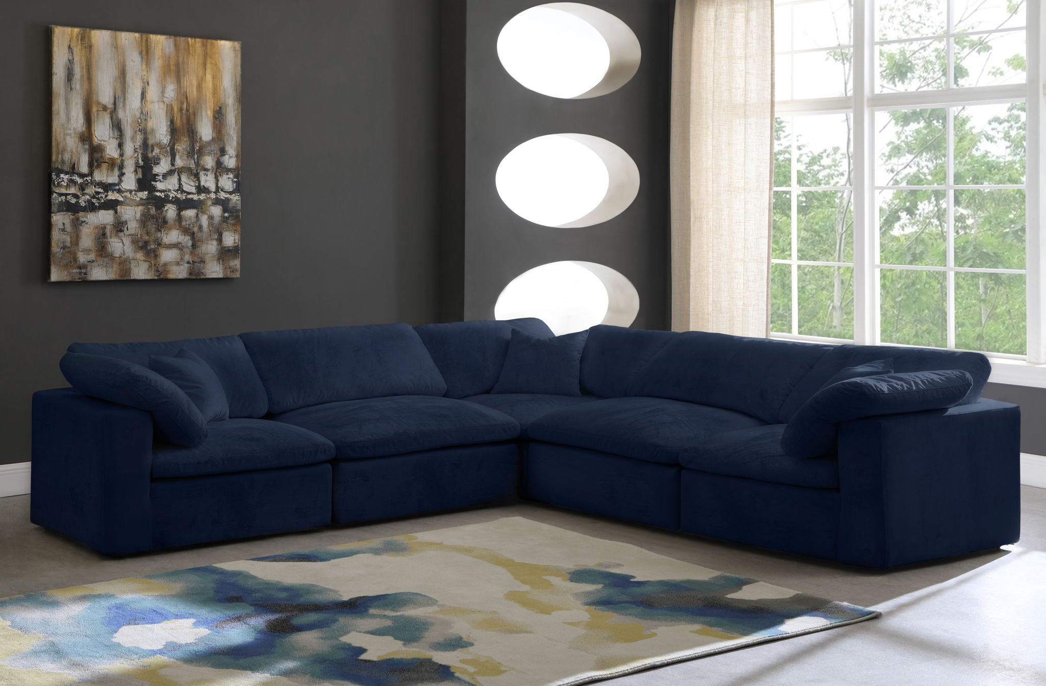 Cozy - 5 Piece Modular Corner Sectional - Urban Living Furniture (Los Angeles, CA)