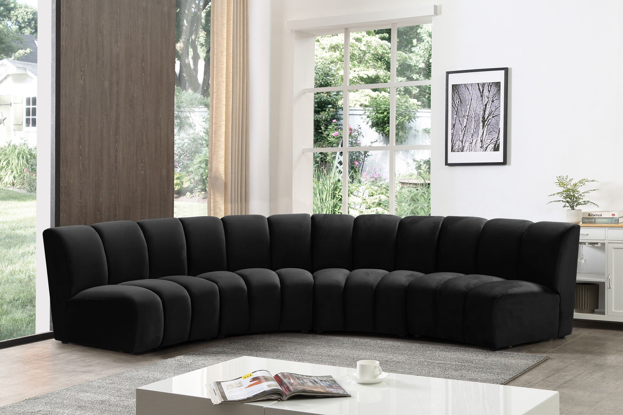 Infinity - 4 Piece Velvet Modular Sectional - Urban Living Furniture (Los Angeles, CA)