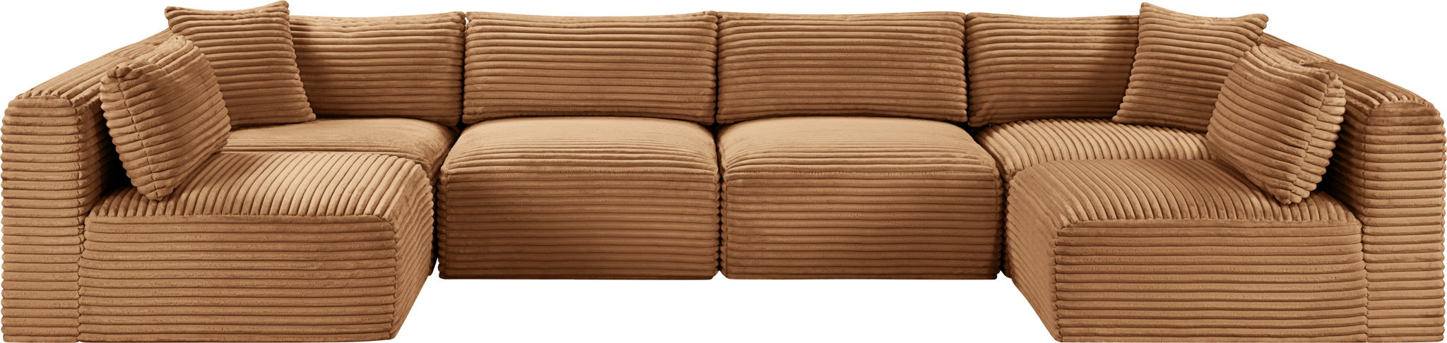 Shaggy - Fabric 6 Piece Modular U-Shaped Armless Sectional - Urban Living Furniture (Los Angeles, CA)