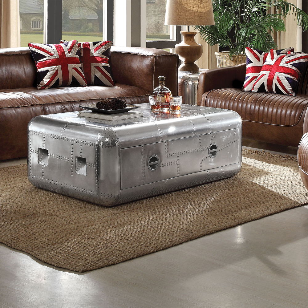 Brancaster - 19" Coffee Table - Aluminum - Urban Living Furniture (Los Angeles, CA)