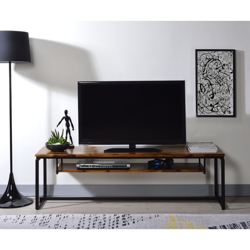 Jurgen - TV Stand - Oak & Black Metal - Urban Living Furniture (Los Angeles, CA)