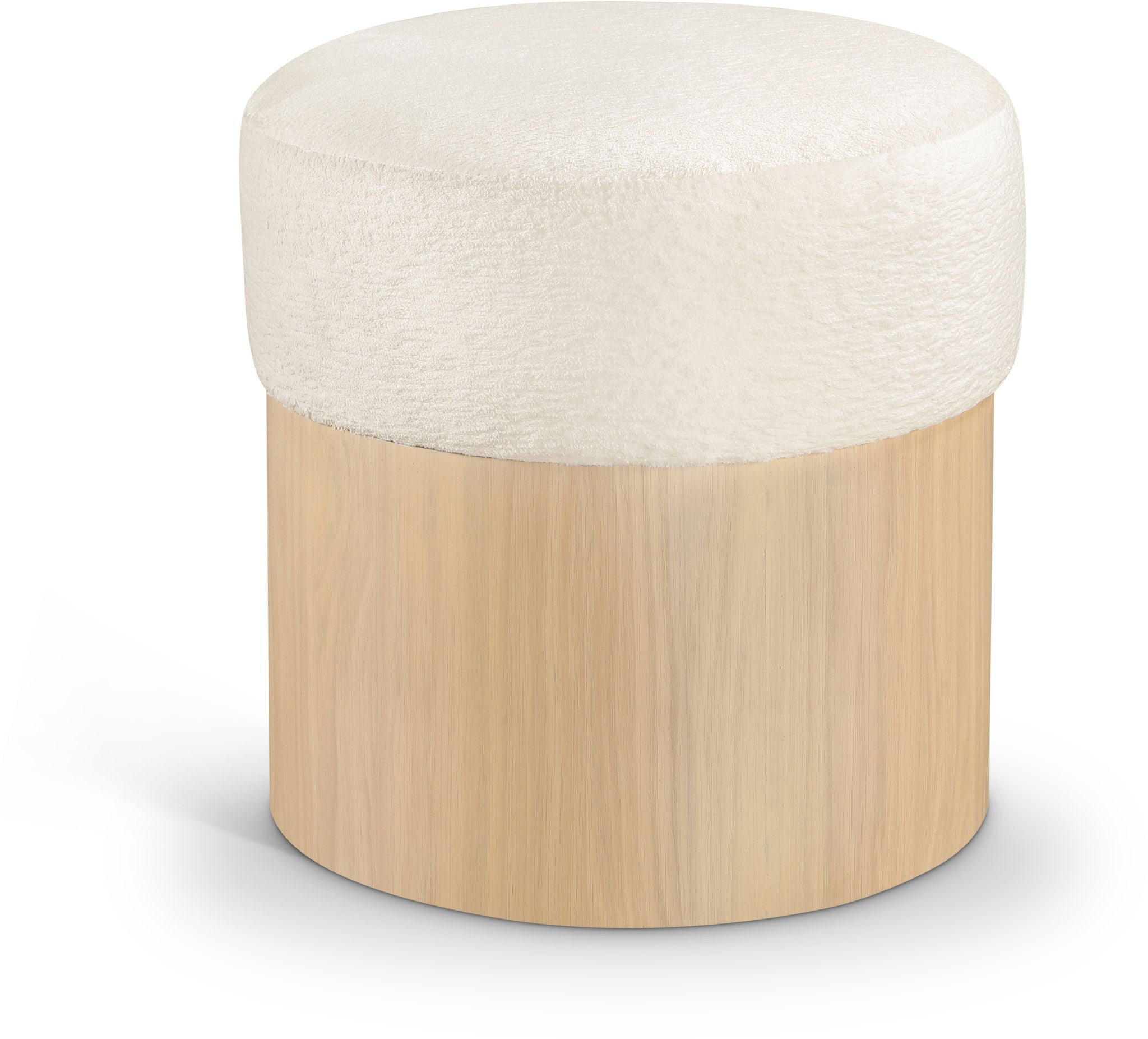 Nimes - Ottoman / Stool With Natural Base - Urban Living Furniture (Los Angeles, CA)