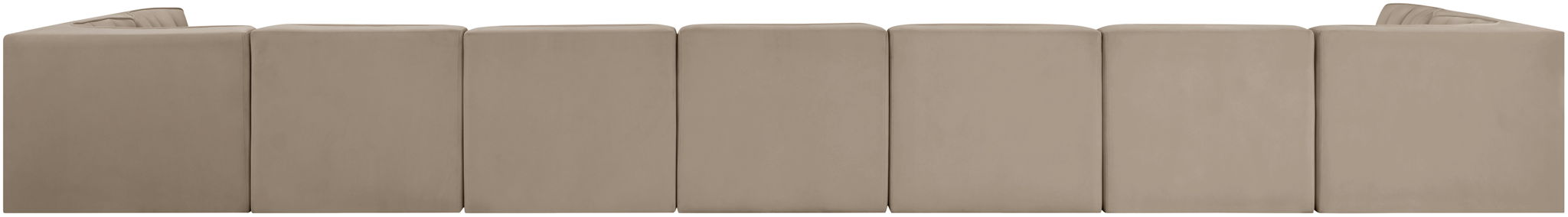 Rummi - Armless Velvet Performance Fabric Upholstered 9 Piece Modular Sectional - Urban Living Furniture (Los Angeles, CA)