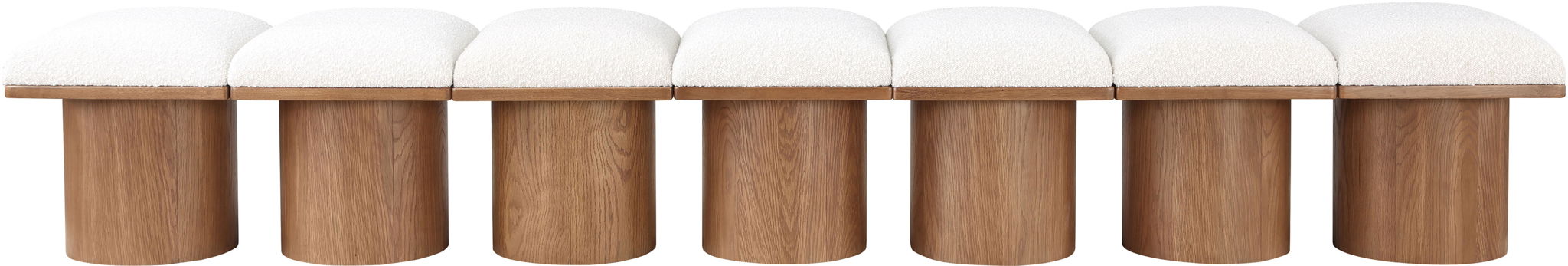 Pavilion - 7 Piece Modular Bench With Brown Base - Urban Living Furniture (Los Angeles, CA)